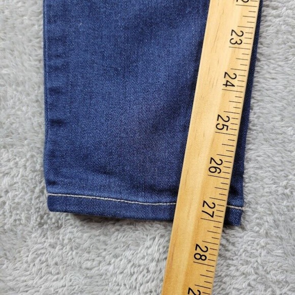 Paige Hoxton Ankle Jeans Womens 26 Blue Mid Rise Skinny Designer Measures 27X27 - Picture 4 of 13